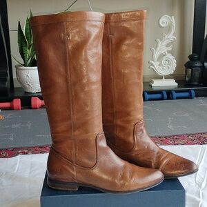Frye women's Cindy Slouch tall boots in cognac- size 9.5